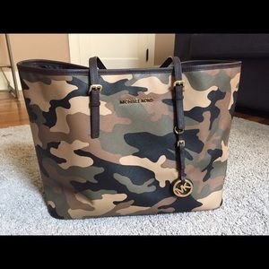 Michael Kors camo tote.