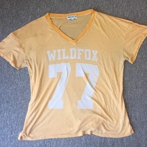 Large wildfox t shirt orange