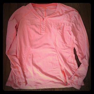 Orange Lululemon shirt, size 12