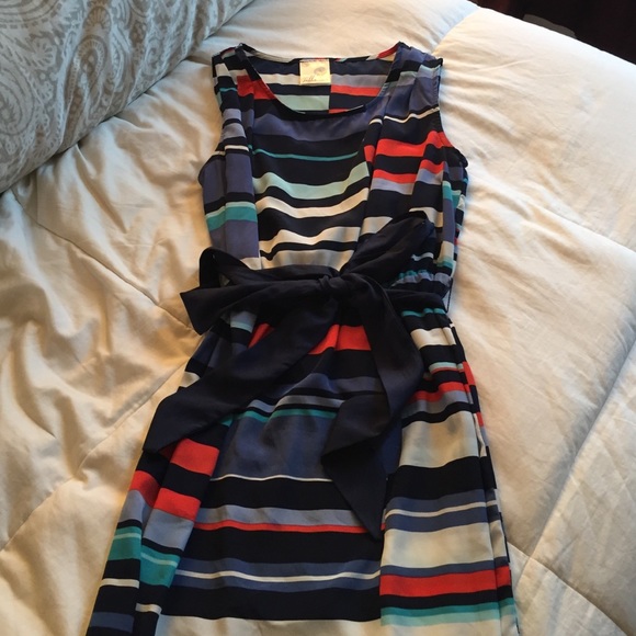 Boutique Brand Dress with Sash Waist Tie