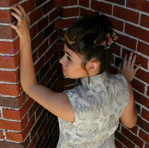 Chevron Print Maxi Dress Size Medium