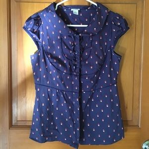 Anthropologie Blouse by Odille Size 4