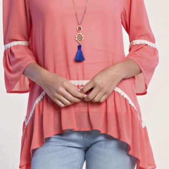 Semi sheer blouse - Picture 2 of 3