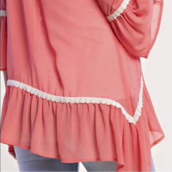 Semi sheer blouse - Picture 3 of 3