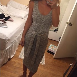 Sweater knot midi dress
