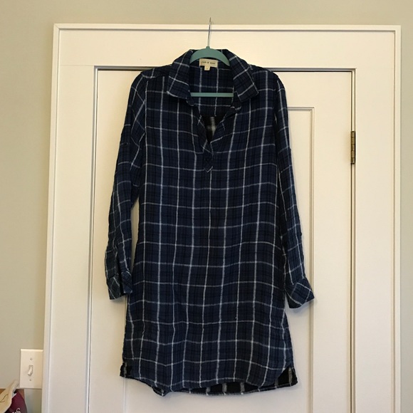 Cloth & Stone Tunic Style Flannel Shirt