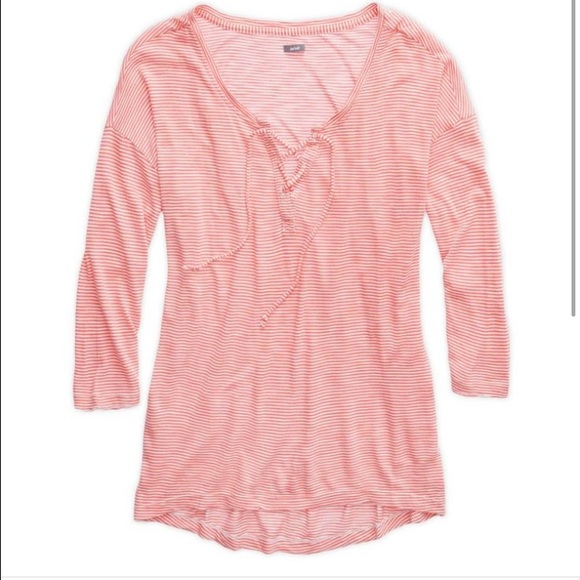 Aerie lace-up tee