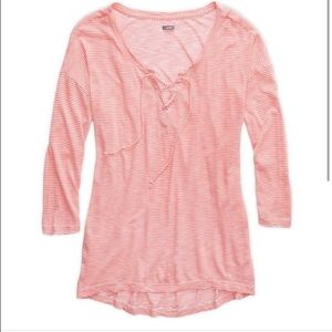 Aerie lace-up tee