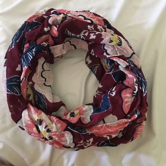 LOFT Fall Floral Infinity Scarf