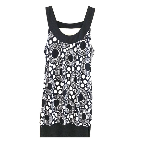 Black and white dot dress