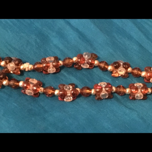 🎉🗣🎏 Vintage Amber Colored Necklace
