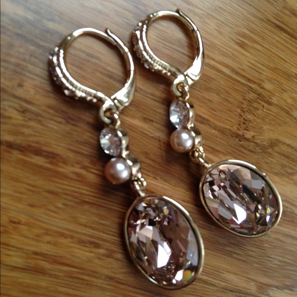GIVENCHY Simulated Pearl Goldtone  Drop Earring