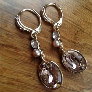 GIVENCHY Simulated Pearl Goldtone  Drop Earring