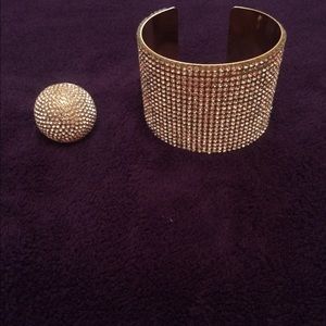 Bling ring and bracelet