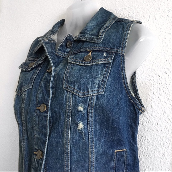 mossimo denim vest
