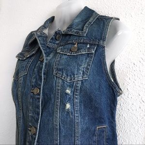 mossimo denim vest