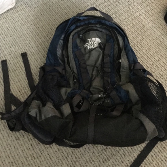 Blue north face bookbag