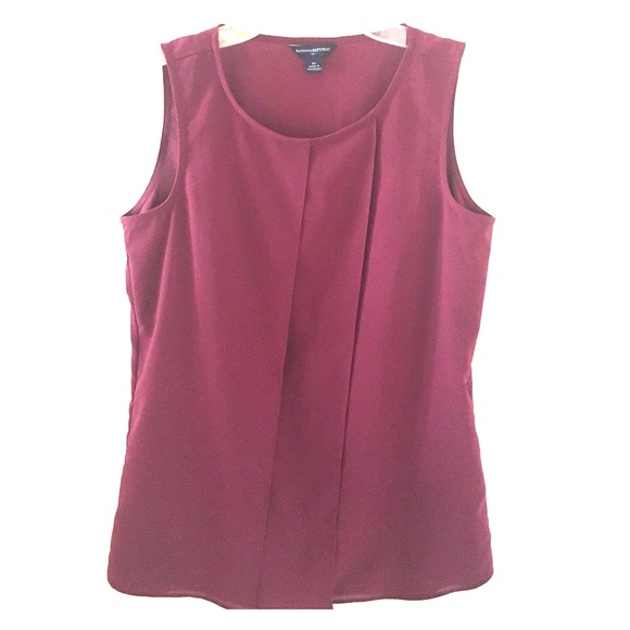 Burgundy Banana Republic blouse