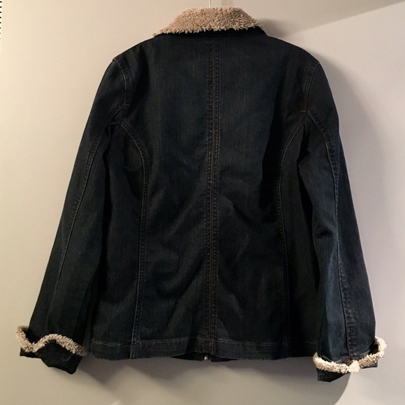 Jean jacket with faux shearling - Picture 2 of 3