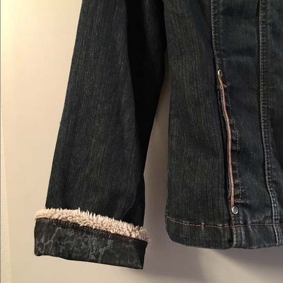Jean jacket with faux shearling - Picture 3 of 3