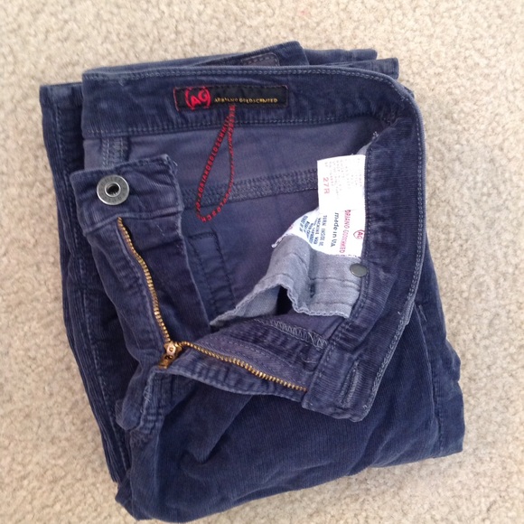 AG "The Angel" Bootcut Navy Corduroy Pants