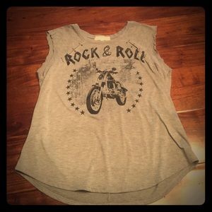 Almost Famous Tank w/ Safety Pin Embellishment