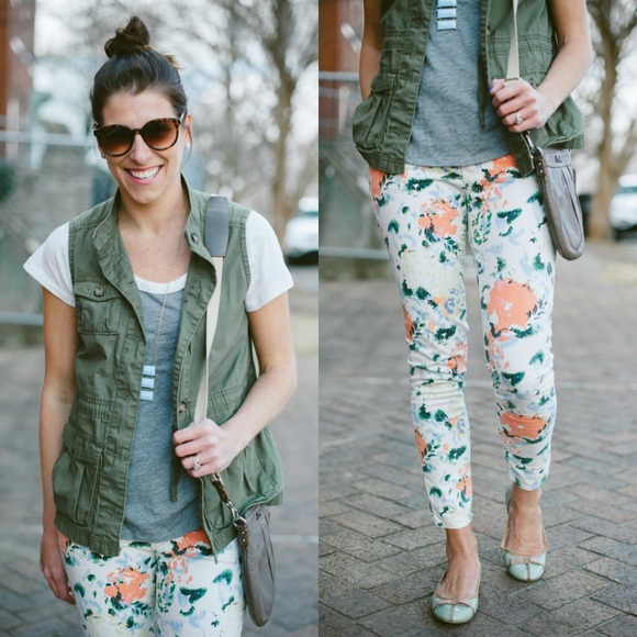 Gap Floral Legging Jeans - size 27