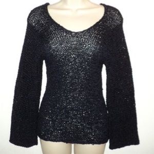 Donna Karan ribbon knit sweater