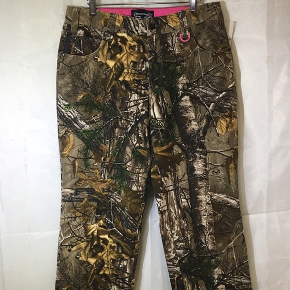 Real tree women's hunting pants 5 pocket jean