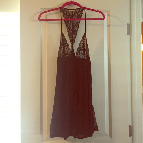 Free People Intimately Black Slip