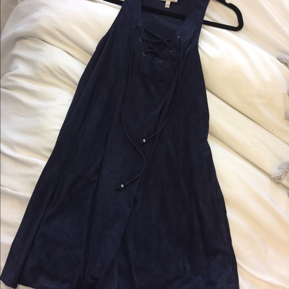 Navy velvet sleeveless dress. Gianna Bini