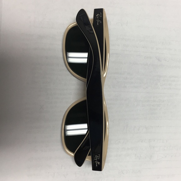 Ray ban 2132 ivory and black New Wayfarer used