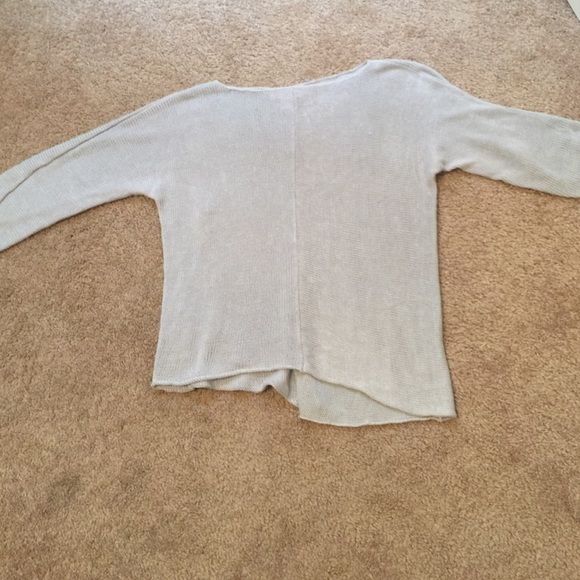 DKNY asymmetry knitting top