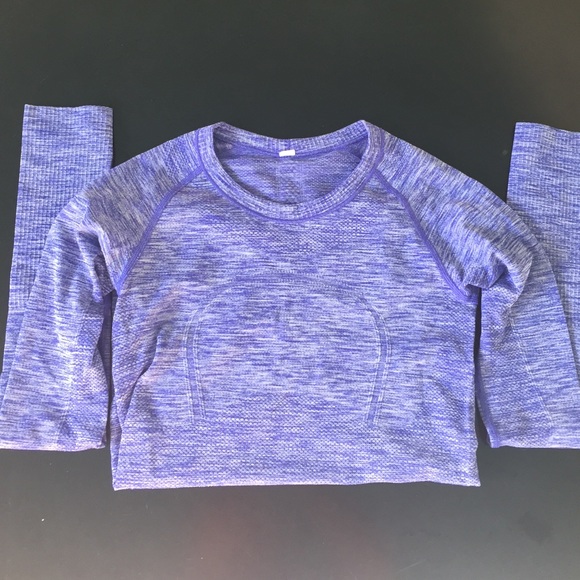 Heather Blue Lululemon Long Sleeve Top