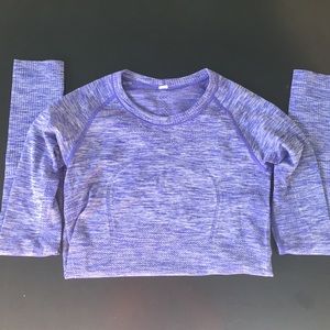 Heather Blue Lululemon Long Sleeve Top