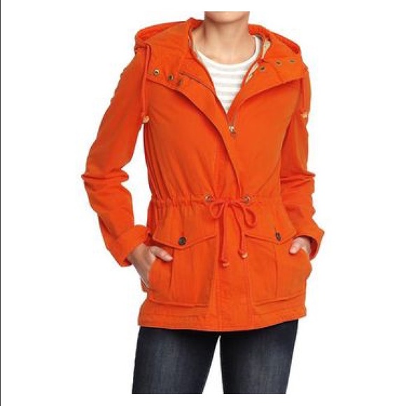 old navy orange jacket