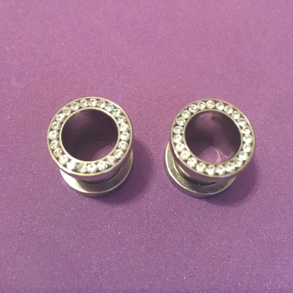 Size 7/16" gauge! Diamond plugs