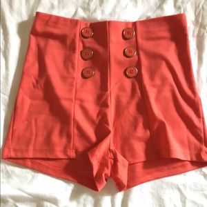 High waisted shorts