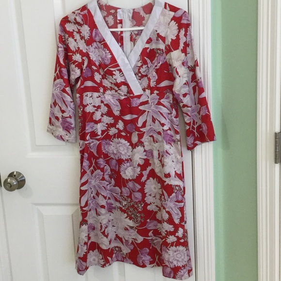 Floral Silk Dress