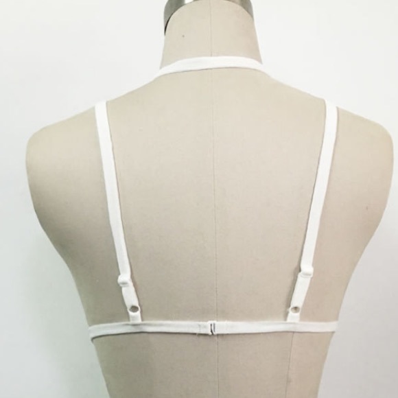 🍾 SALE! Sexy body harness in white: medium - Picture 3 of 4