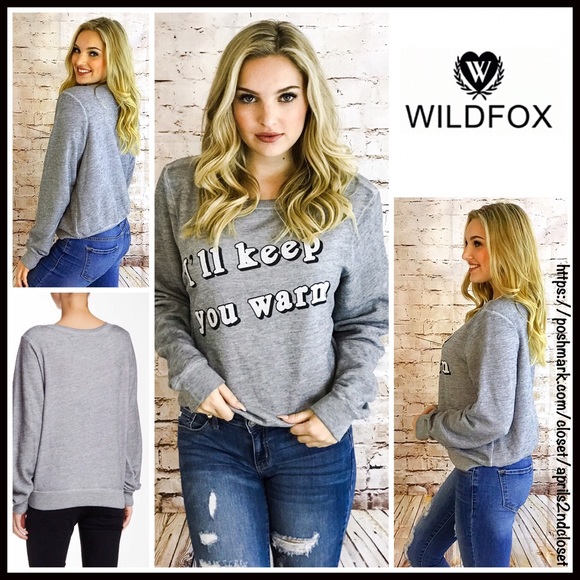 Wildfox Tops - ❗1-HOUR SALE❗WILDFOX I'll Keep You Warm Pullover