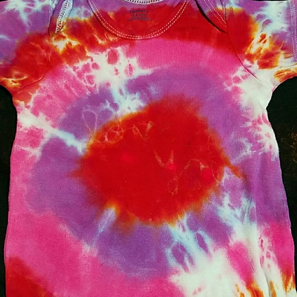 Love You Tie Dye Baby Onsie - Picture 2 of 2