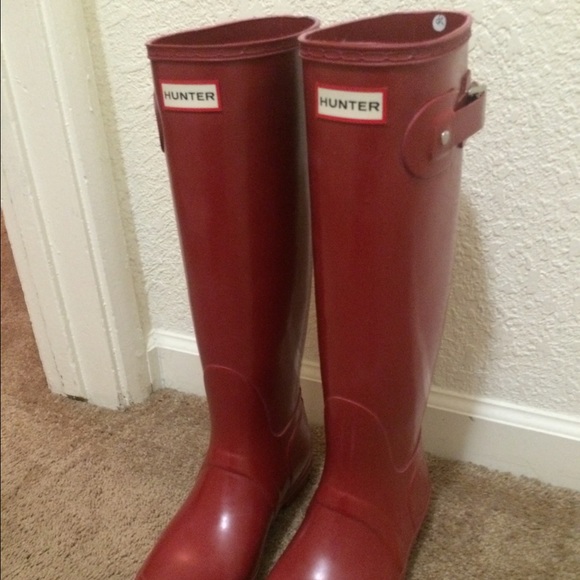 Hunter boots-red