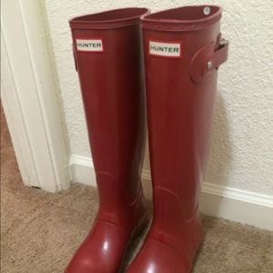 Hunter boots-red