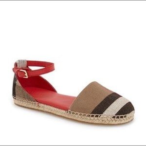 Burberry Kids 'RHIME' Espadrille Flat