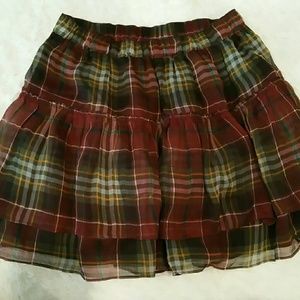 Abercrombie & Fitch plaid mini skirt xs