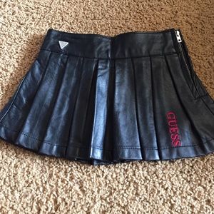 Faux leather skirt size 4 like new