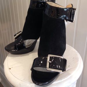 Micheal Kors suede and patten leather spikes