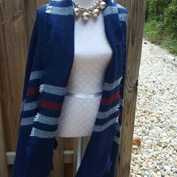 Blue striped wrap~