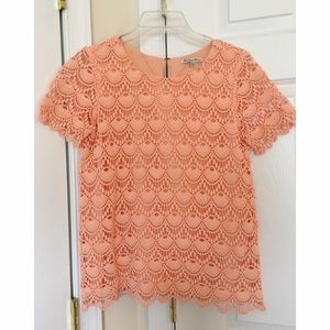 Madewell - Peach Lace Top